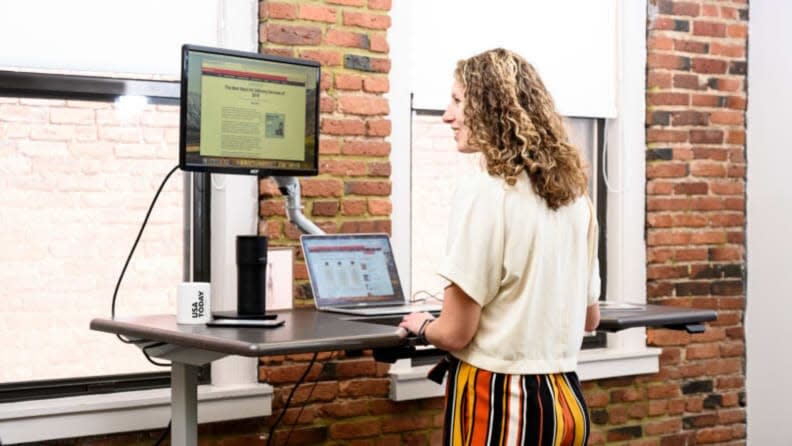 A standing desk to ensure you're not sitting all day long