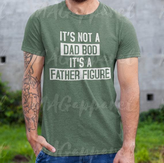 <p><a href="https://clicks.trx-hub.com/xid/hearstcorp_9eb67_tpw?q=https%3A%2F%2Fwww.etsy.com%2Flisting%2F742364647%2Fits-not-a-dad-bod-its-a-father-figure-t&p=https%3A%2F%2Fwww.thepioneerwoman.com%2Fholidays-celebrations%2Fgifts%2Fg32814177%2Fgifts-for-dad%2F&utmSource=yahoo-us&utmCampaign=3208&utmMedium=syn" rel="nofollow noopener" target="_blank" data-ylk="slk:Shop Now;elm:context_link;itc:0;sec:content-canvas" class="link ">Shop Now</a></p><p>'It's Not a Dad Bod; It's A Father Figure' Shirt</p><p>etsy.com</p><p>$19.74</p><span class="copyright">Etsy</span>