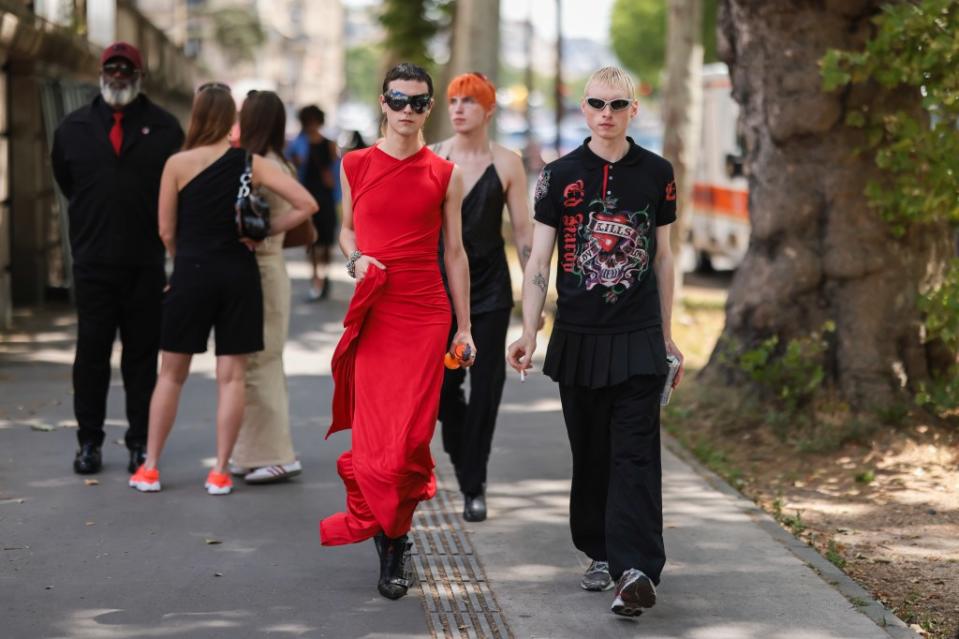 Style influencers have recently turned heads in Ed Hardy during fashion week events worldwide. Getty Images