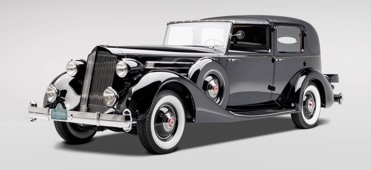 Film star Charlie Chaplin owned this 1936 Packard Twelve All Weather Cabriolet. One of only two known to exist out of 682 produced, it will be featured at the Studebaker National Museum's 2023 Concours d’Elegance at Copshaholm on July 8.