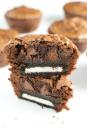 <p>A boxed brownie mix and a package of Oreo cookies can turn into one glorious—and insanely easy—dessert.</p><p><strong><a href="http://www.stuckonsweet.com/oreo-brownie-cupcakes/#_a5y_p=4782122" rel="nofollow noopener" target="_blank" data-ylk="slk:Get the recipe at Stuck On Sweet.;elm:context_link;itc:0;sec:content-canvas" class="link ">Get the recipe at Stuck On Sweet.</a></strong></p>