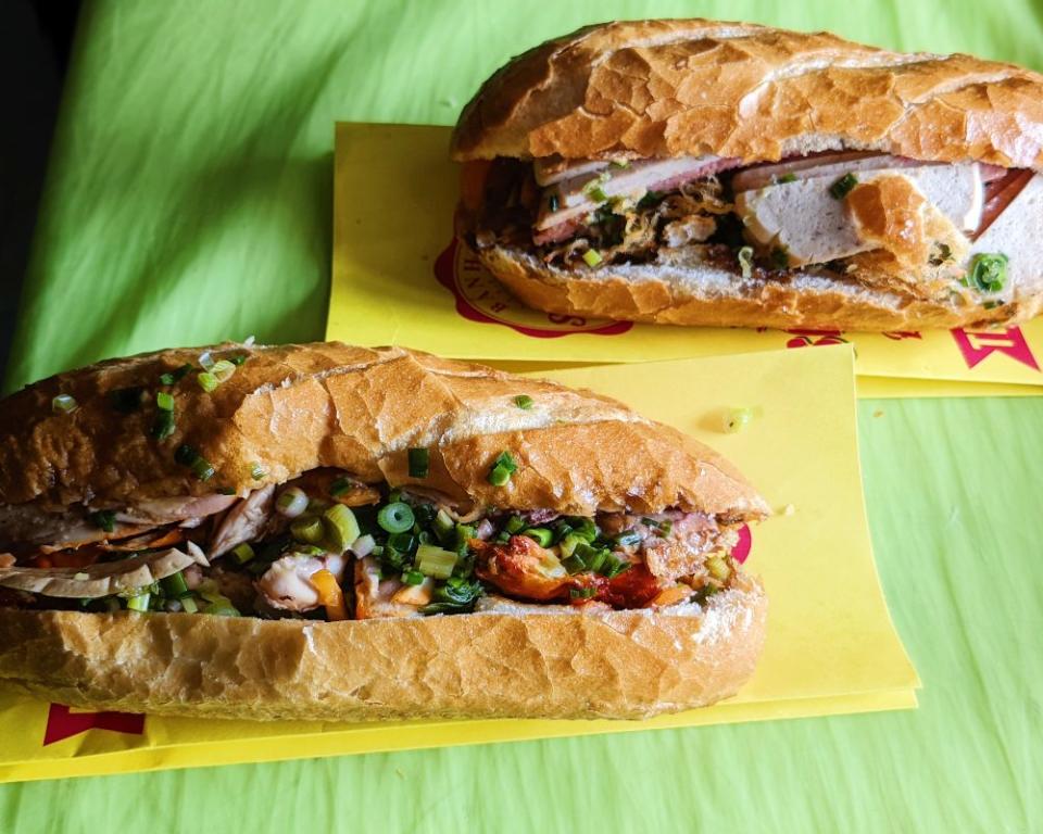 Banh Mi Saigon - the two banh mi's