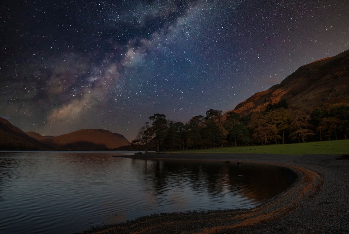 The clear skies over Buttermere in the Lake District (Getty Images/iStockphoto)