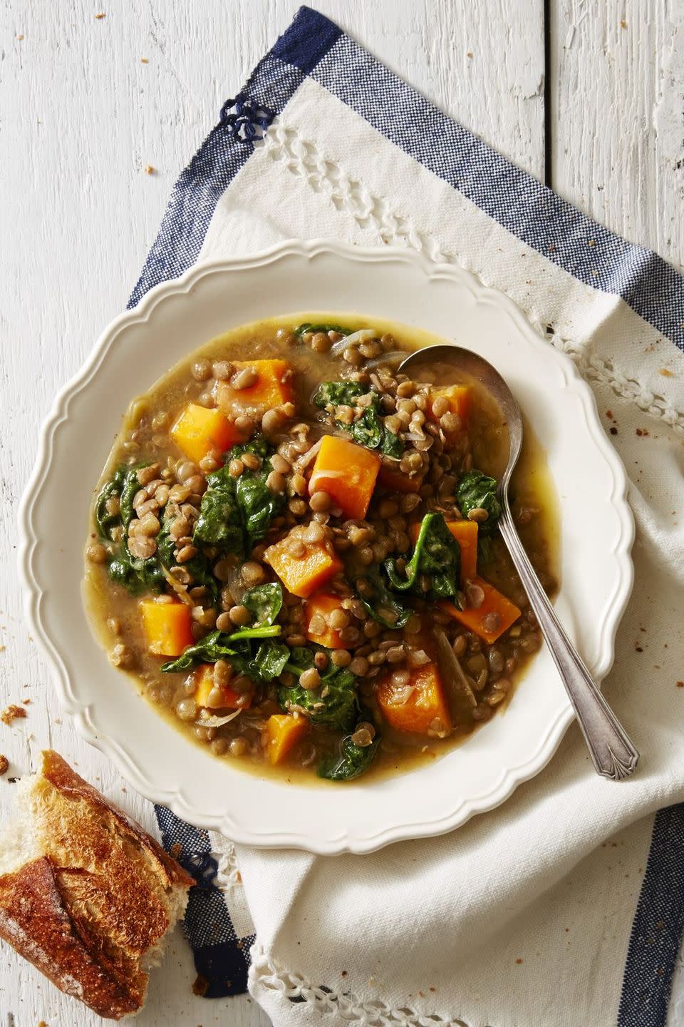 Pressure Cooker Winter Squash and Lentil Stew