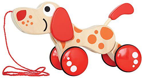 Walk-A-Long Puppy Wooden Pull Toy