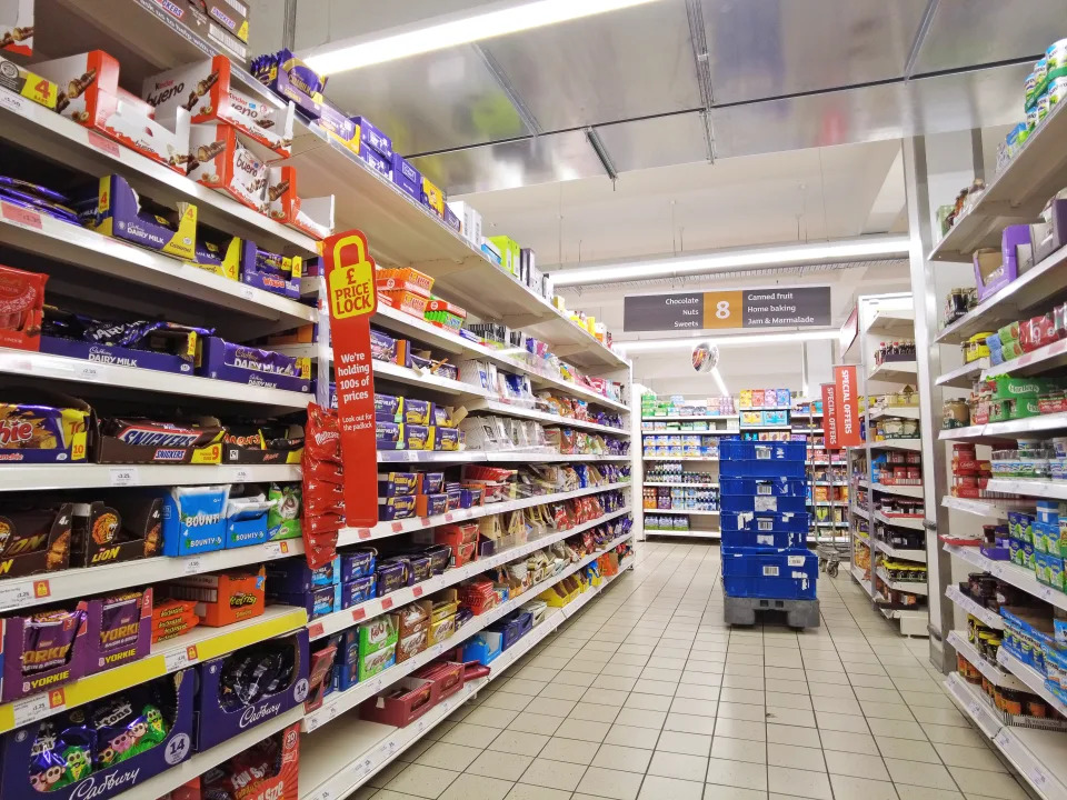 LONDON, UNITED KINGDOM - JANUARY 11: A view of the shelves in a supermarket as the United Kingdom struggles with the highest inflation rate of the last 40 years, in the city of London, on January 11, 2023. Market coupons have started to be distributed to the people with low-income, who are having difficulties due to the increasing living costs. Vouchers issued by local governments will be valid at major supermarkets such as Tesco, Asda and Morrisons. (Photo by Gultekin Bayir/Anadolu Agency via Getty Images)