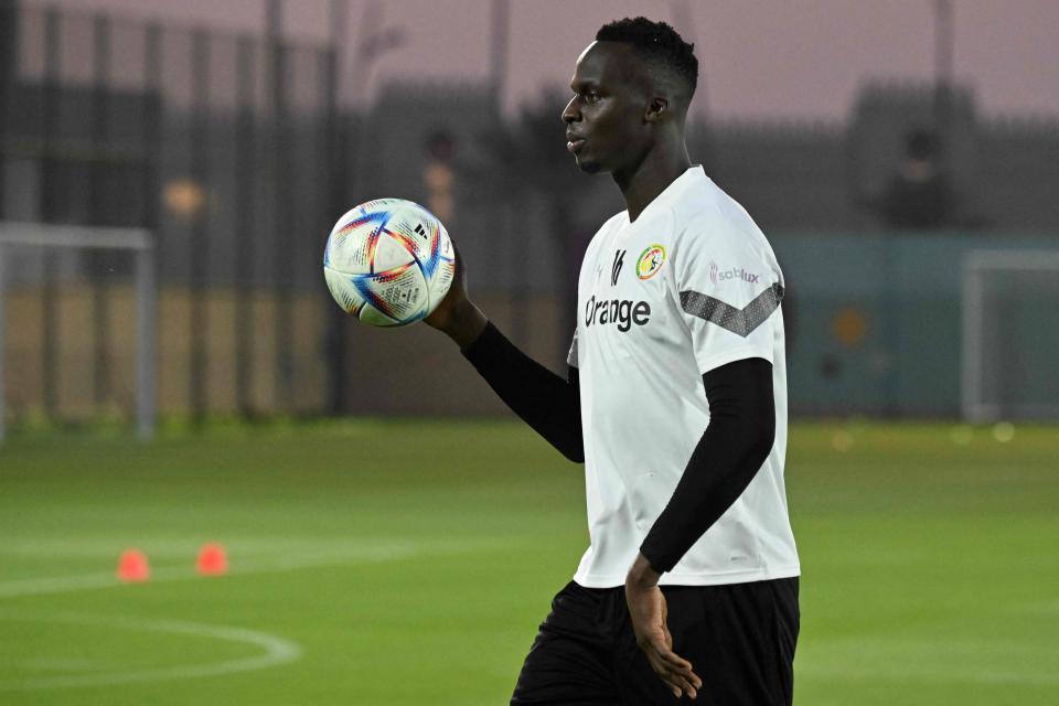 Chelsea goalkeeper Edouard Mendy will start for Senegal against the Netherlands (AFP via Getty Images)