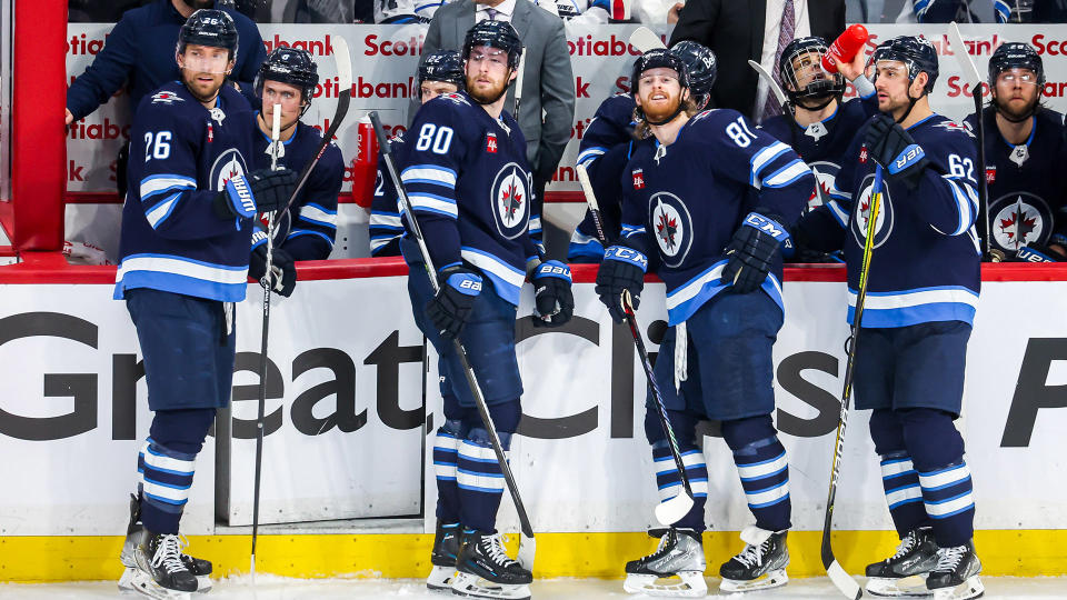 The Winnipeg Jets face a number of difficult decisions after being eliminated from the NHL playoffs in five games by the Golden Knights. (Photo by Jonathan Kozub/NHLI via Getty Images)
