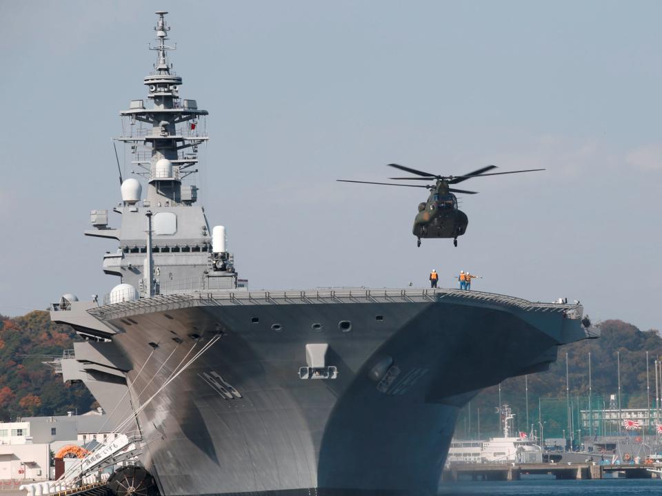 Japan izumo aircraft carrier helicopter JMSDF