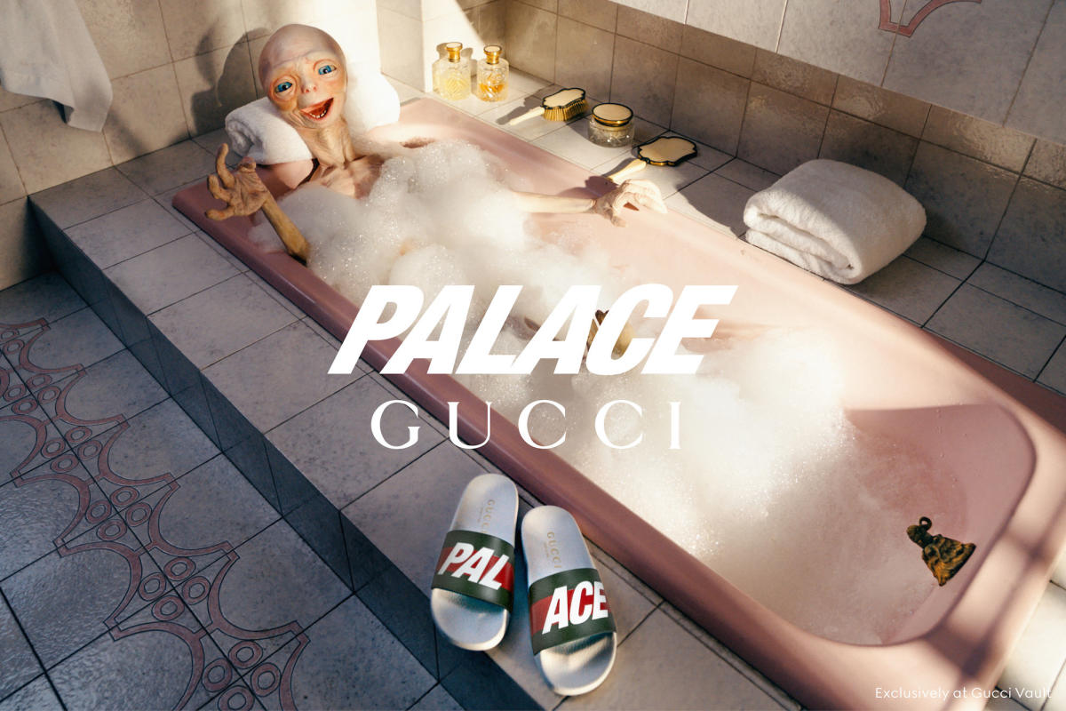 Palace x Gucci GG-P Canvas Horsebit P Charm Camoflauge