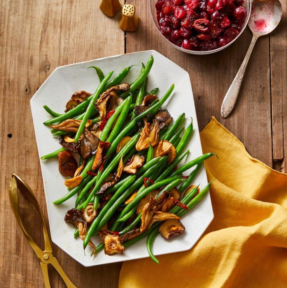 51) Mushroom and Chile-Garlic Green Beans