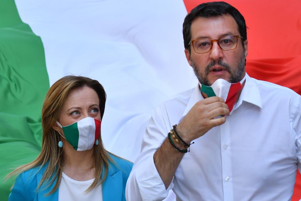 De Luca, frase sul Nord. La dura replica di Salvini e Meloni (Photo by ALBERTO PIZZOLI via Getty Images)