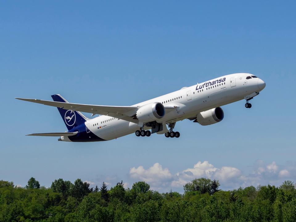 Lufthansa's first Boeing 787, named Berlin.