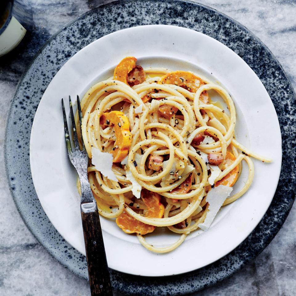 Delicata Squash Carbonara