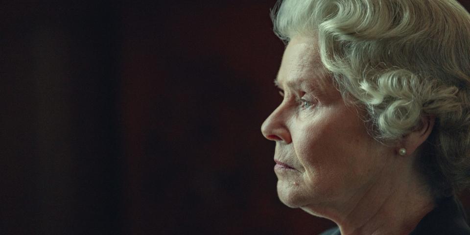 Imelda Staunton as Queen Elizabeth II in the final season of "The Crown."