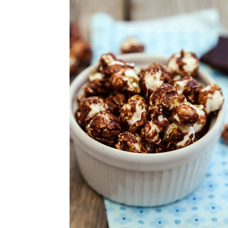 Dark Chocolate Popcorn Clusters