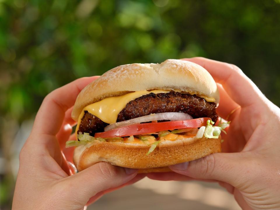A burger from Beyond Meat.