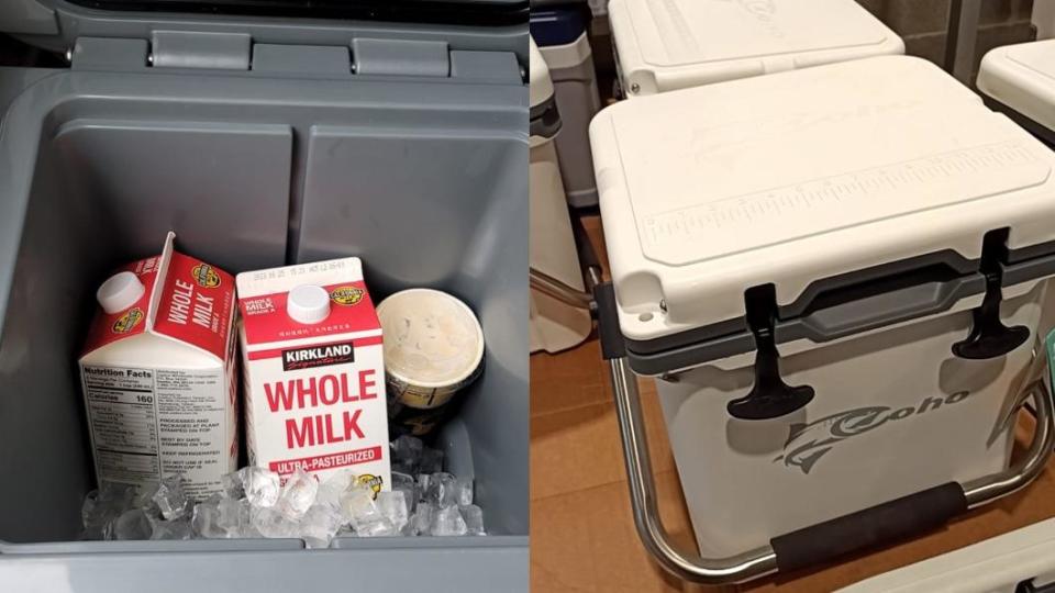 網友分享冰桶的大小和容量。（圖／翻攝自Costco好市多 商品經驗老實說）