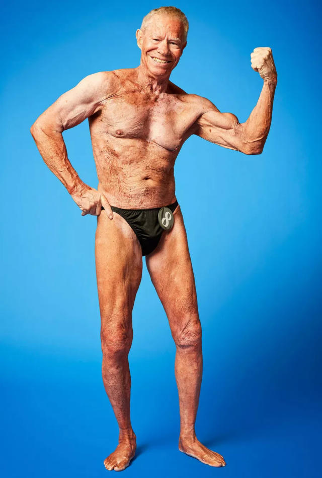 Worlds oldest bodybuilder, 90, poses nude for Mens Health