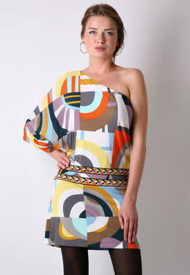 BCBGMAXAZRIA Geometric Asymmetric Dress -$103.95