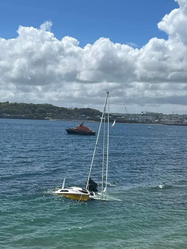 Falmouth Packet: The yacht eventually succumbed to the tide