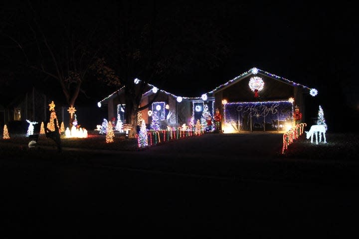 Christmas decorations at Jonathan Gugel's home at 4739 W. La Siesta St. in 2023.