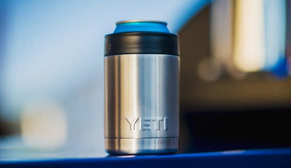 Product image of Yeti stainless steel "Rambler Colster" can and bottle insulator.