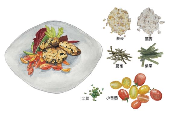 藜麥紫菜煎餅是適合夏天吃的清爽蔬食料理。
