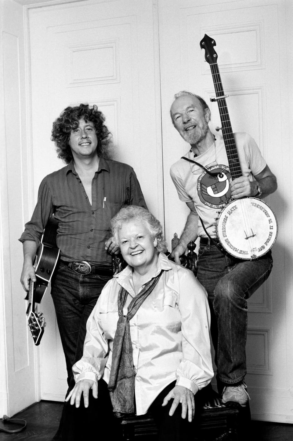 Ronnie Gilbert (Center) was a folk singer and political activist who was an original member of the Weavers with Pete Seeger, Lee Hays, and Fred Hellerman. Gilbert died June 6 at the age of 88.