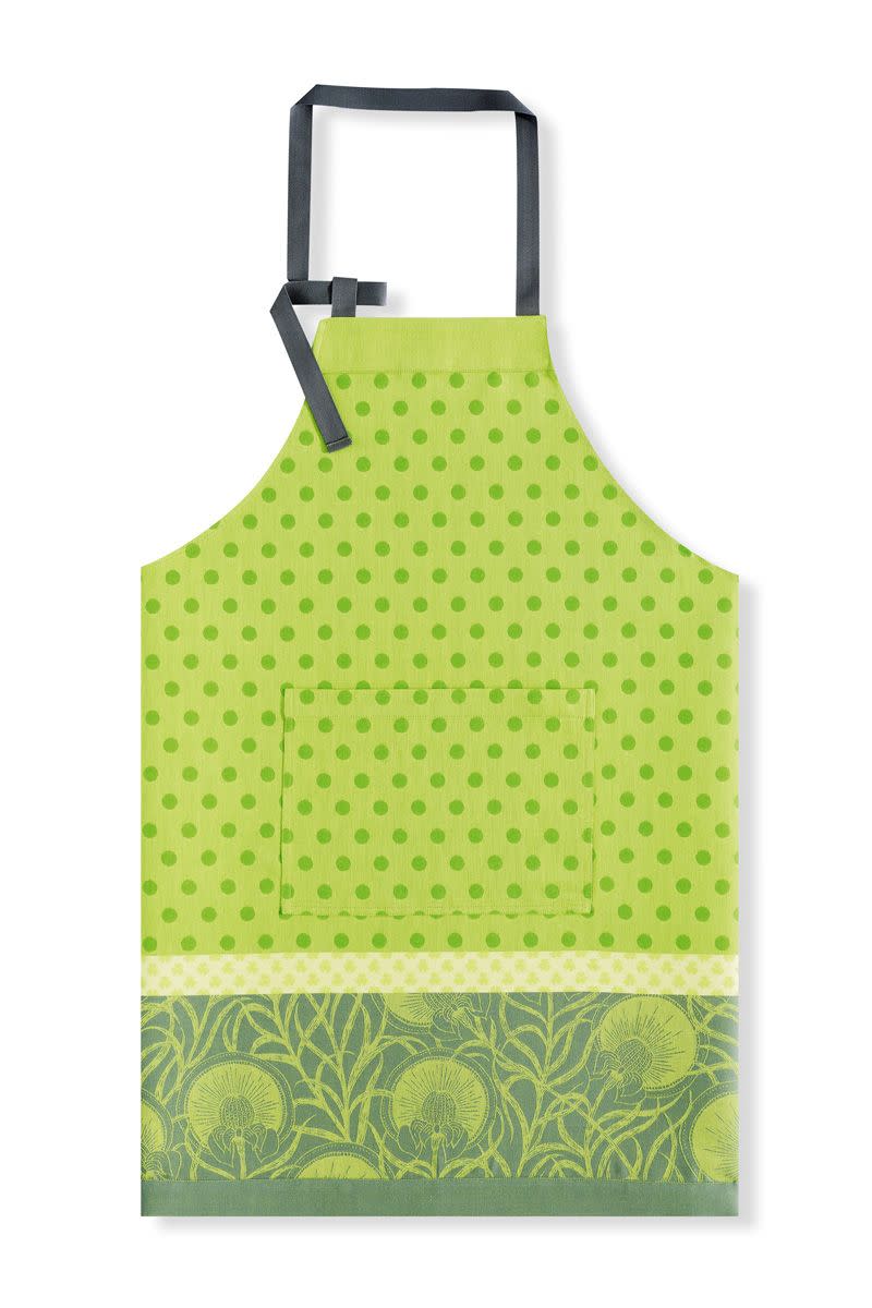 Green, Yellow, Pattern, Design, Apron, Visual arts, 