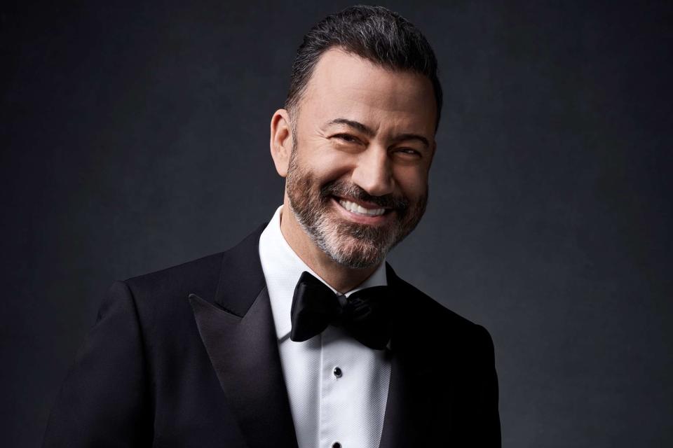 <p>Disney/Mark Seliger</p> Jimmy Kimmel hosts the Oscars for the fourth time.