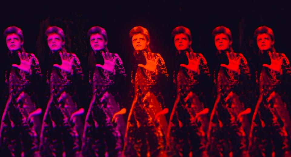 Director Brett Morgen's "Moonage Daydream" documentary chronicles the art and influence of rock icon David Bowie using trippy imagery, personal archive footage and unseen performances, anchored by Bowie’s own music and words.