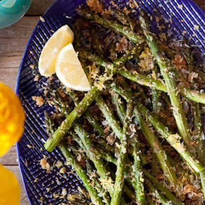 Lemon Panko Parmesan Asparagus