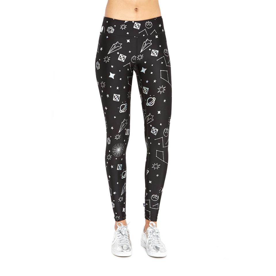 Terez Star Wars Rebel Galaxy Hologram Tall Foil Band Leggings