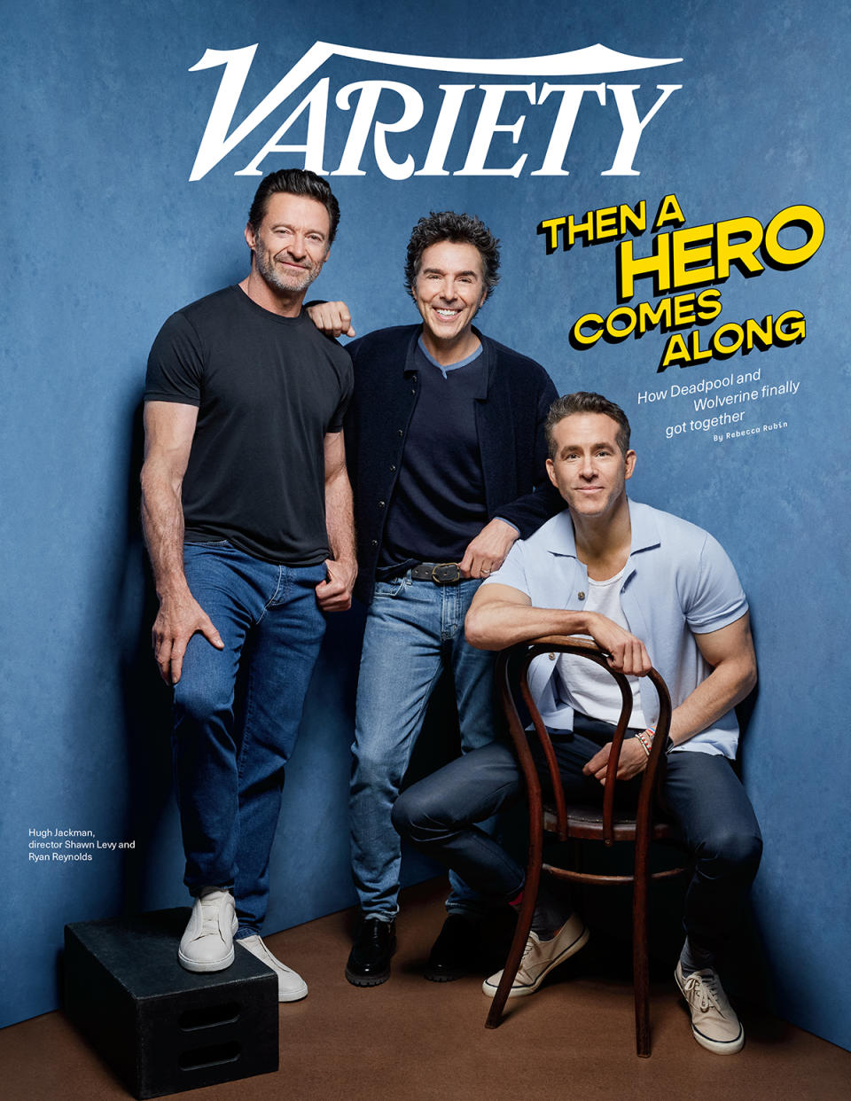 Deadpool and Wolverine Variety Cover Story Shawn Levy Hugh Jackman Ryan Reynolds