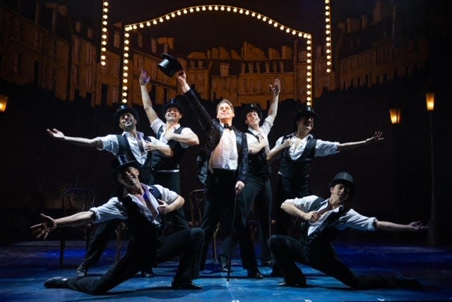 A musical number from "An American in Paris" shows the precise choreography.