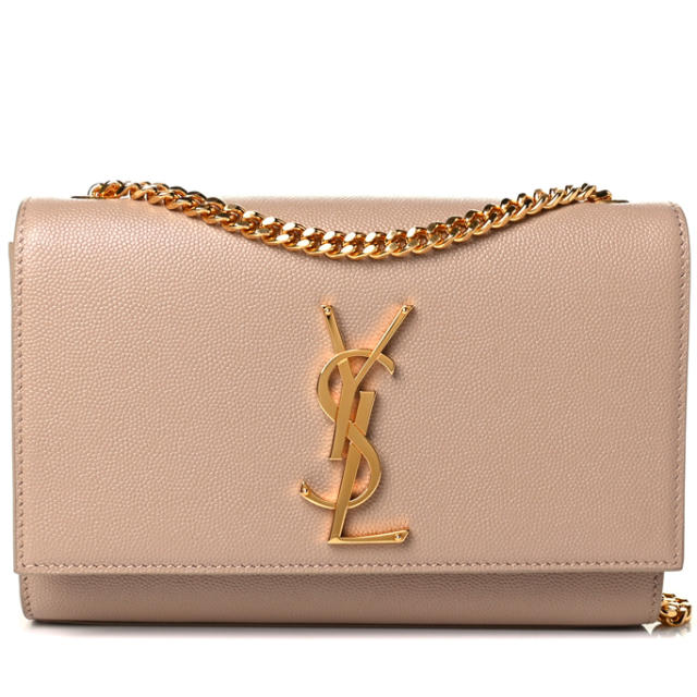 Saint Laurent Tuxedo Ysl Plaque Clutch Bag in Natural