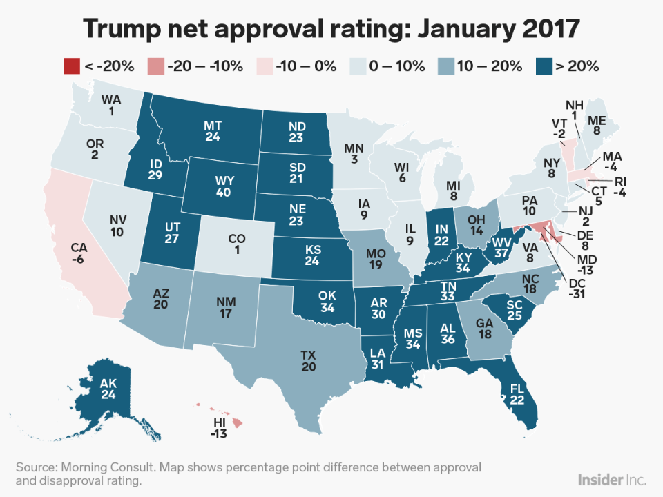 Jan 2017 trump net approval