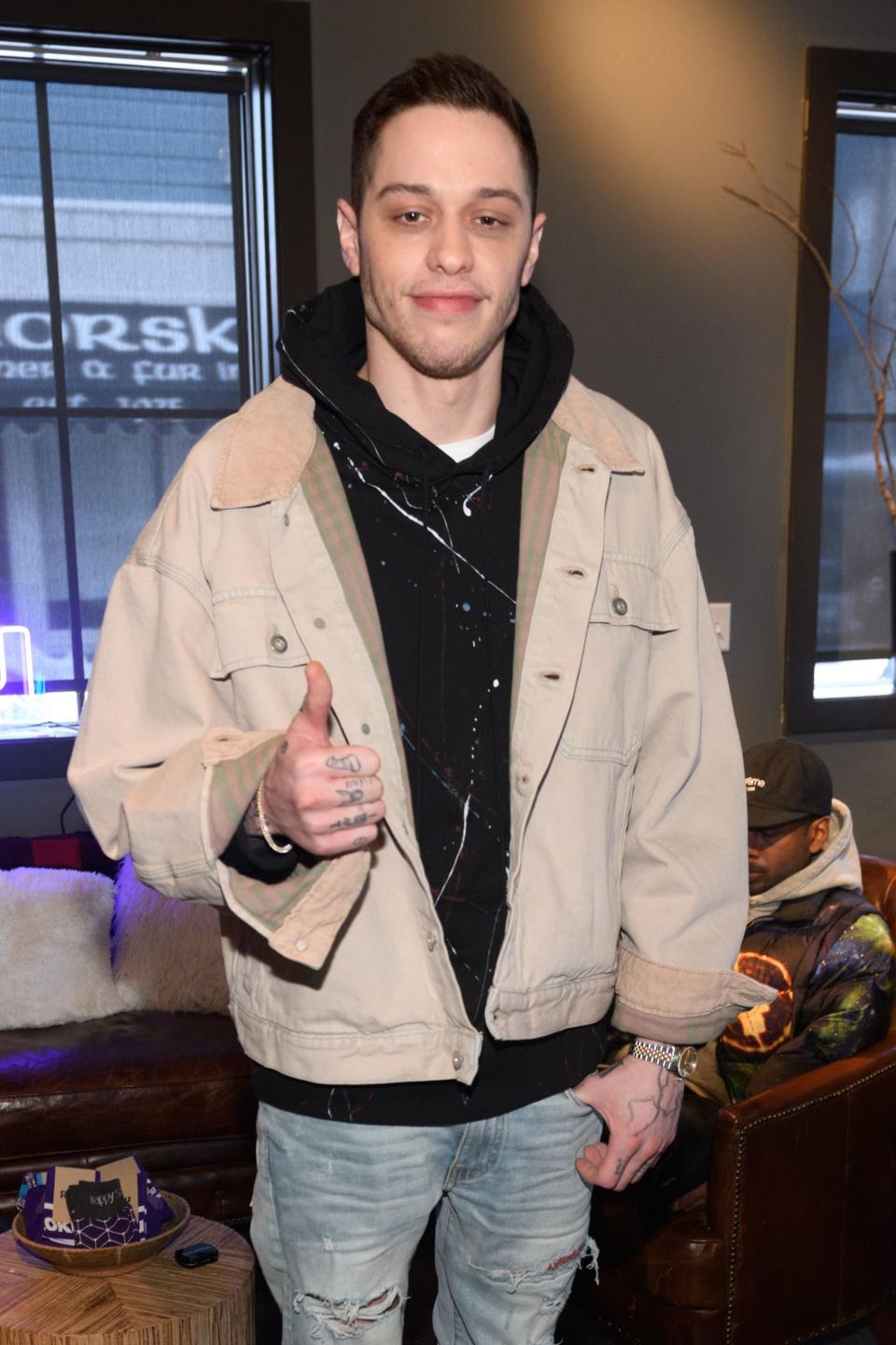 Pete Davidson poses for a photo