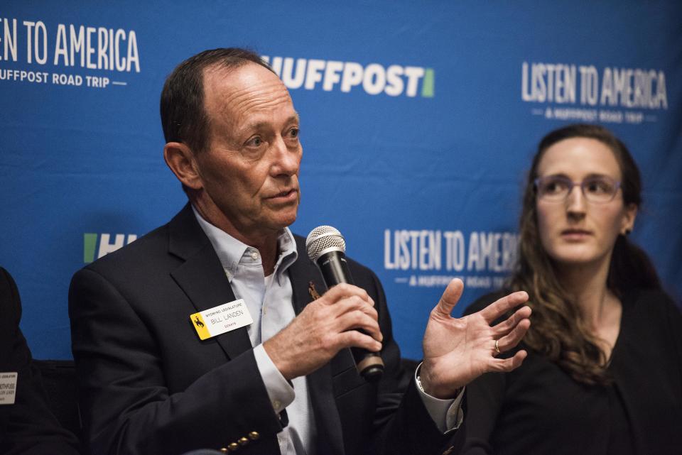 State Sen. Bill Landen (R) speaks during "When the Money Runs Out."