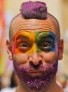 <p>Participants take part in the annual Pride in London Parade, which started in Portland Place and ends in Whitehall, in central London, Britain, July 8, 2017. (Photo: Neil Hall/Reuters) </p>