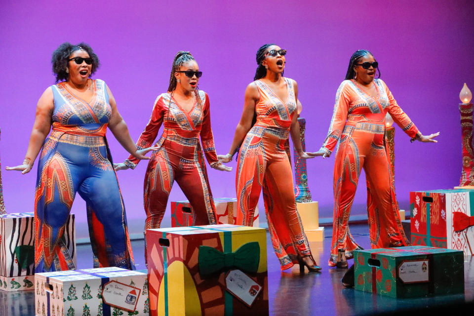 A scene from the 2021 production of “Joyful! Joyful!” at the Westcoast Black Theatre Troupe.