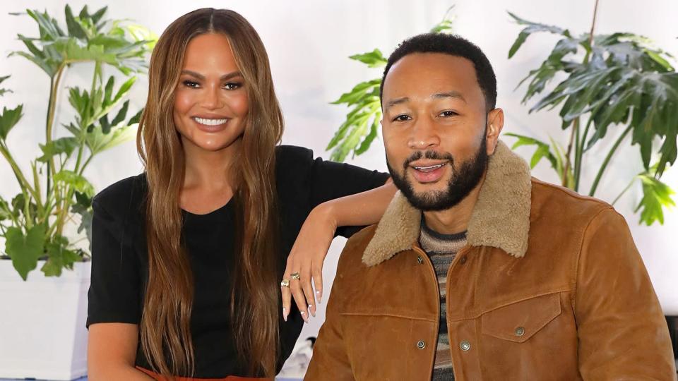 Chrissy Teigen and John Legend attend Prime Video brings The Blue Room to SXSW on March 12, 2022 in Austin, Texas.