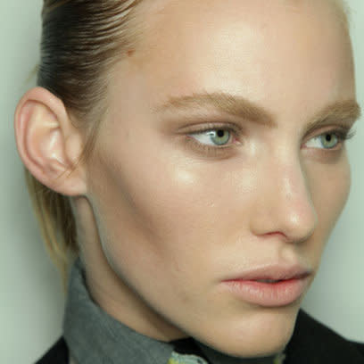 Preen AW11/12 Backstage: Gold Rush Beauty Trend