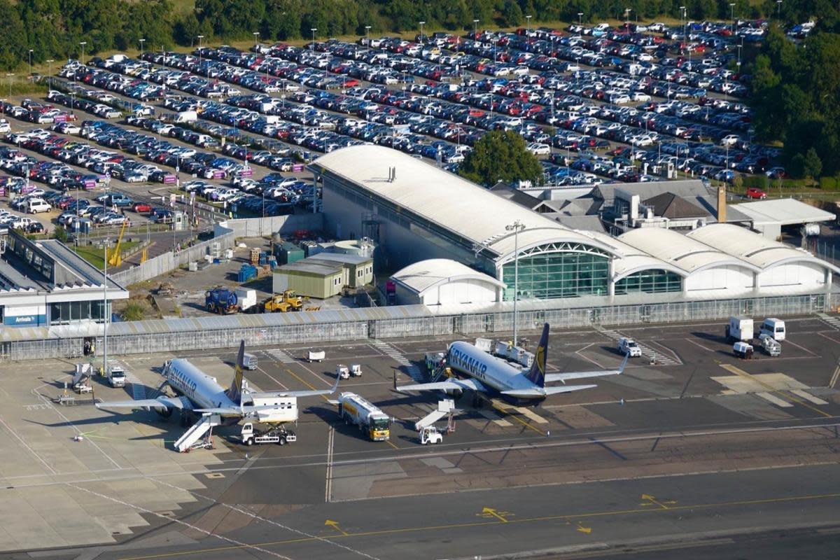 An aerial picture of Bournemouth Airport at Hurn on September 18, 2019. Picture by Stephen Bath