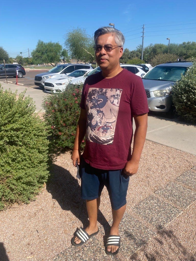 Sophak Lim, a data analyst who has called Arizona home since the 1980s, said Democratic voters, especially in Gilbert, didn’t have a lot to choose from Tuesday. The exception is a David versus Goliath-like primary battle for the party’s gubernatorial nomination that pitted Secretary of State Katie Hobbs against former Nogales Mayor Marco Lopez. Lim voted for Hobbs. “I think she’s probably the most sane,” he said, in between nervous laughs.