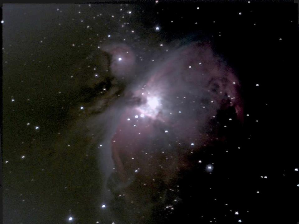 The Orion Nebula, captured on a 10 minute exposure with the Unistellar eQuinox 2 (Anthony Cuthbertson)