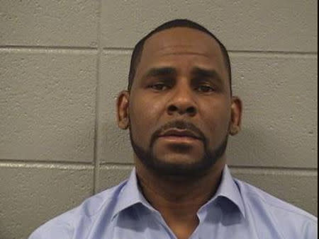 Singer Robert Kelly, known as R. Kelly, is pictured in Chicago, Illinois, U.S., in this March 6, 2019 handout booking photo. Cook County Sheriff's Office/Handout via REUTERS