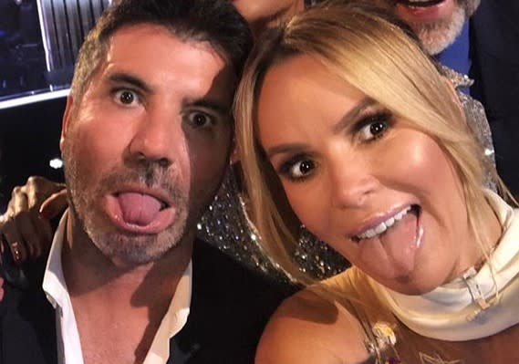 Simon Cowell says he and Amanda Holden have probably had 'a bit too much botox' over the years (Amanda Holden/Instagram)