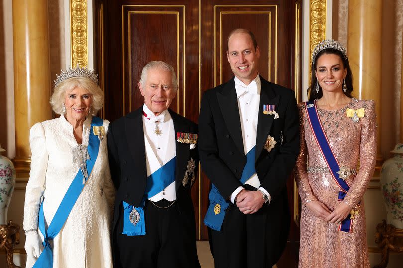 King Charles, Queen Camilla, Prince William and Kate Middleton